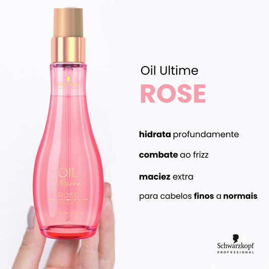 Schwarzkopf Professional Oil Ultime Rose - Óleo Finalizador Capilar 100ml
