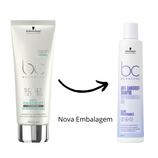 Schwarzkopf BC Scalp Genesis Anti-Dandruff Shampoo 250ml - Embalagem Nova