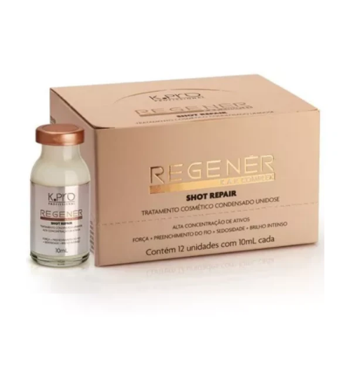 K.Pro Regenér Shot Repair - Caixa Ampola Capilar 12x10ml