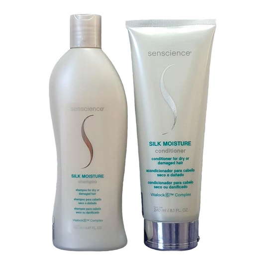 Kit Senscience Silk Moisture Condicionador 240ml+ Shampoo 280ml