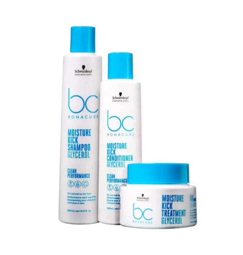 Kit Schwarzkopf Professional BC Bonacure Clean Performance Moisture Kick Trio (3 Produtos)