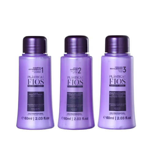 Kit Cadiveu Professional Plástica dos Fios Alinhamento Mini (3x60ml)