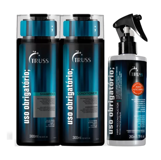 Kit Uso Obrigatório Reconstrutor Capilar (3 Produtos)