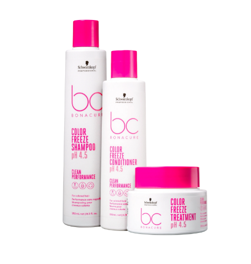 Kit Schwarzkopf Professional BC Bonacure Clean Performance Color Freeze Trio (3 Produtos)