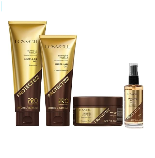 Kit de Tratamento Completo Lowell Protect Nutri Care Pequeno