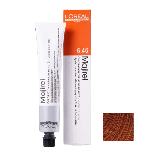 L'Oréal Professionnel Majirel 6.46 Louro Escuro Acobreado Vermelho - Coloração Permanente 50g
