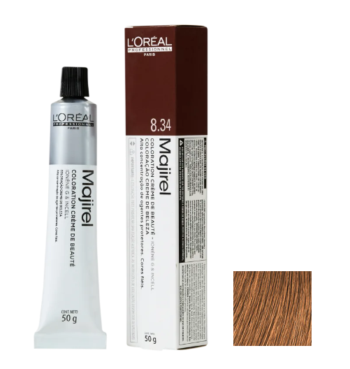 L'Oréal Professionnel Majirel 8.34 Louro Claro Dourado Acobreado - Coloração 50g