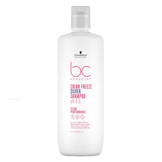 Schwarzkopf Professional BC Bonacure Clean Performance Color Freeze Silver - Shampoo Matizador 1L