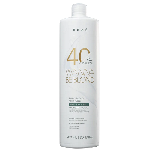 BRAÉ Wanna Be Blond 12% - Água Oxigenada 40 Volumes 900ml