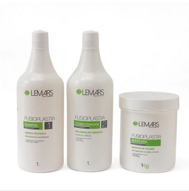Fusioplastia LeMars - Shampoo 1000ML, Super Redutor 1000ML + Mascara Redutora Leve Botx (C.Form) 1000GR