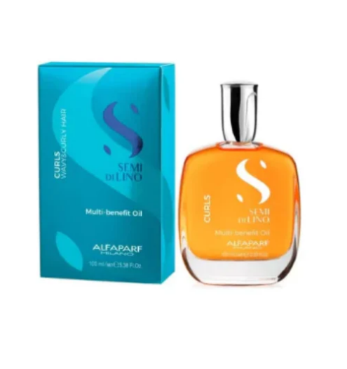 Alfaparf Semi Di Lino Curls - Óleo Multi-Benefícios 100ml