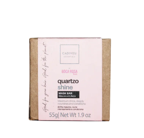 Cadiveu Essentials Quartzo Shine By Boca Rosa Hair - Máscara de Tratamento em Barra 55g