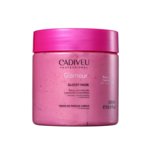 Cadiveu Professional Glamour Rubi Glossy - Máscara Capilar 500ml