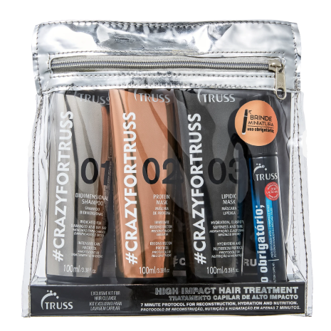 Kit Truss Crazy For Truss Trio Treatment (3 Produtos) + Mini Uso Obrigatório