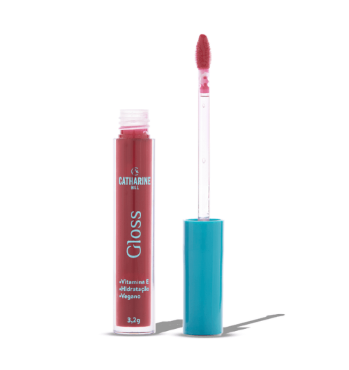 Catharine Hill Gloss Labial Colorido - Alto Poder de Brilho - Plum