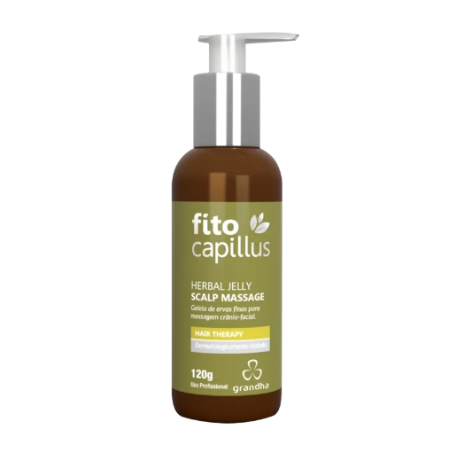 Grandha Fito Capillus Herbal Jelly Scalp Massage - Gel Para Massagem Crânio Facial 120g