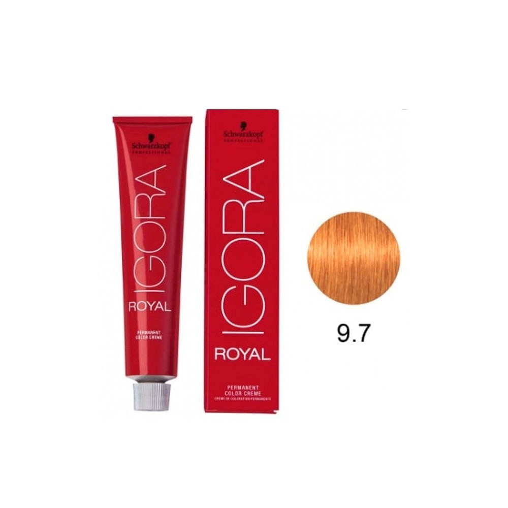 Igora Royal 9.7 Louro Extra Claro Cobre 60g