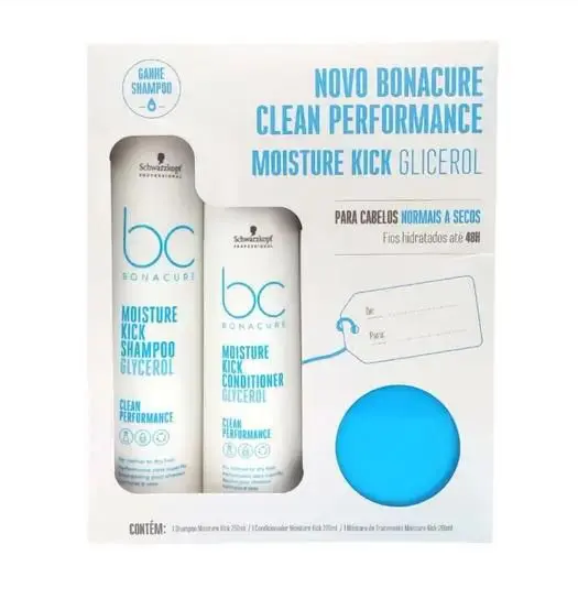 Kit Schwarzkopf Professional BC Bonacure Clean Performance Moisture Kick Trio (3 Produtos)