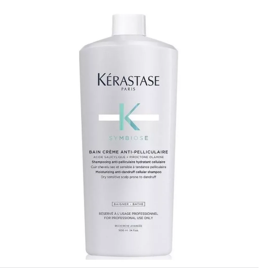 Kérastase Symbiose Bain Crème Anti-Pelliculaire - Shampoo Anticaspa Hidratante 1000ml