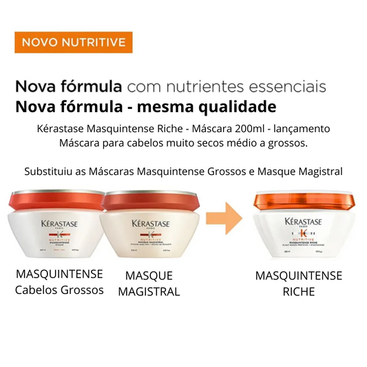 Kérastase Nutritive Masquintense Riche  - Máscara de Nutrição 200ml