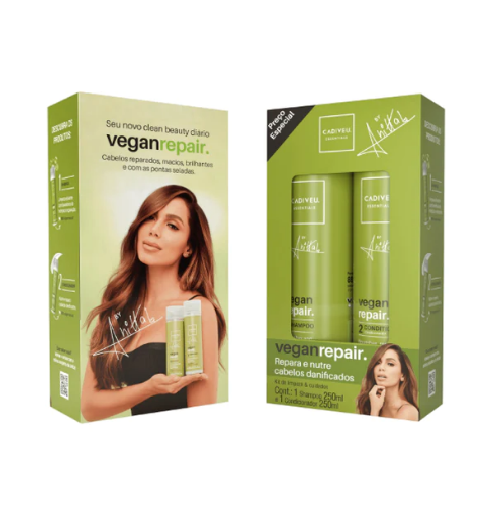 Kit Cadiveu Essentials Vegan Repair by Anitta Duo (2 Produtos)