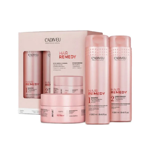 Kit Cadiveu Professional Hair Remedy Reparador (3 Produtos)