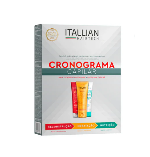 Kit Itallian Hairtech Cronograma Capilar (3 Produtos)
