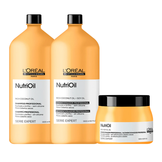 Kit L'Oréal Professionnel NutriOil Salon Trio (3 Produtos)