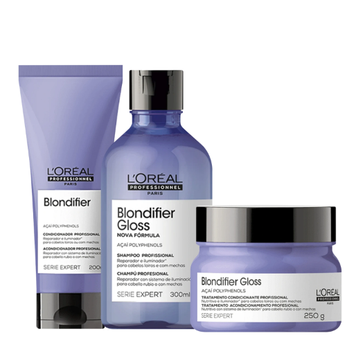 Kit L'Oréal Professionnel Serie Expert Blondifier Gloss Trio (3 Produtos)