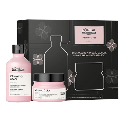 Kit L'Oréal Professionnel Serie Expert Vitamino Color - Shampoo 300ml e Máscara 250g