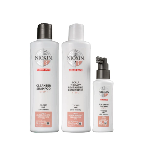 Kit Nioxin Loyalty Sistema 3 de Tratamento Contra Afinamento Capilar (3 Produtos)