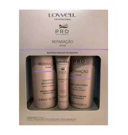Kit Lowell Pro Performance Repair Reparação (3 produtos)