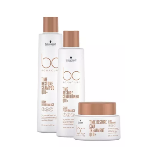 Kit Schwarzkopf Professional BC Bonacure Clean Performance Time Restore (3 Produtos)