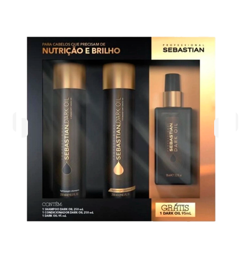 Kit Sebastian Professional Dark Oil Intenso Caixa Presente