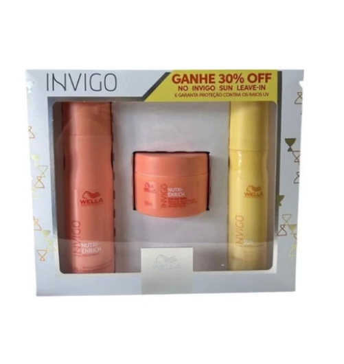 Kit Wella Invigo Nutri Enrich Sun (03 produto)