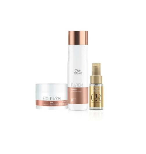 Kit Wella Professionals Fusion e Oil Reflections 30ml (3 Produtos)