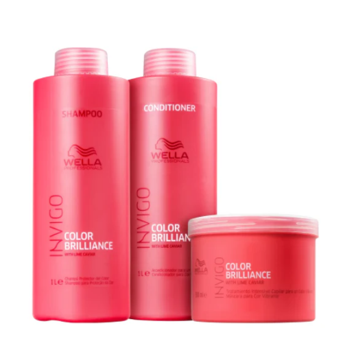 Kit Wella Professionals Invigo Color Brilliance Salon Trio (3 Produtos)