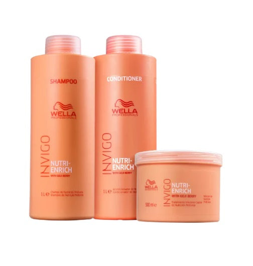 Kit Wella Professionals Invigo Nutri-Enrich Salon Trio (3 Produtos)