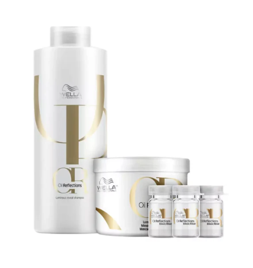 Kit Wella Professionals Oil Reflections Elixir Salão (3 Produtos)