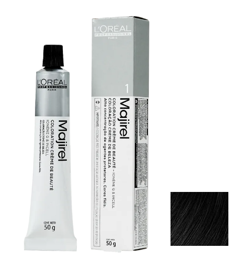 L'Oréal Professionnel Majirel 1 Preto - Coloração 50g