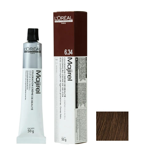 L'Oréal Professionnel Majirel 6.34 Louro Escuro Dourado Acobreado - Coloração 50g