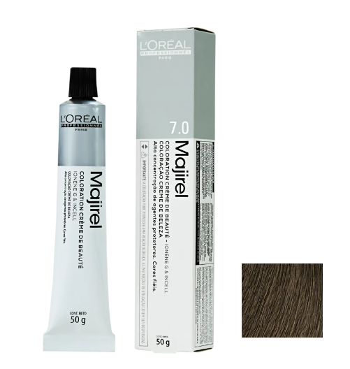 L'Oréal Professionnel Majirel 7.0 Louro Natural Profundo - Coloração 50g