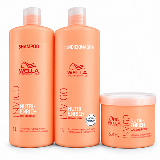 Kit Wella Professionals Invigo Nutri-Enrich Salon Trio (3 Produtos)