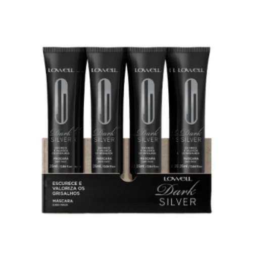 Lowell Dark Silver - Máscara Capilar Escurecedora 12x25ml