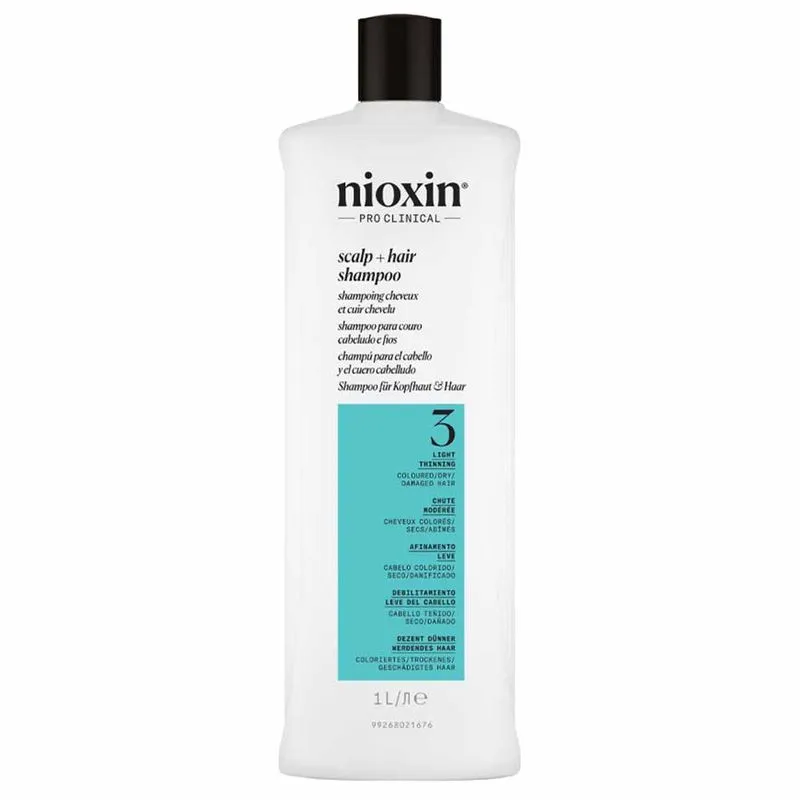Nioxin Sistema 3 - Shampoo Contra Afinamento Capilar 1L