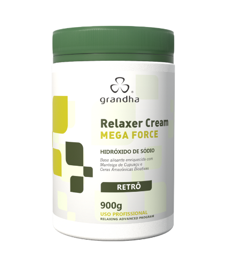 Grandha Relaxer Cream Mega Force Hidróxido De Sódio - 900g