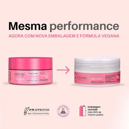 Cadiveu Professional Glamour Essentials - Máscara Capilar 200ml