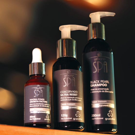 Kit Urbano Spa Black Hair Therapy Sistema Cosmecêutico