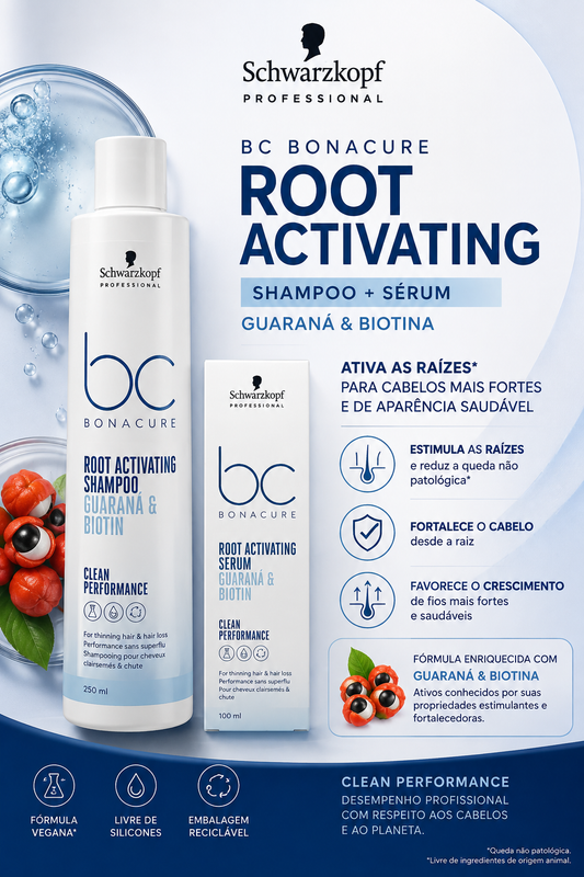 Kit Schwarzkopf BC Scalp Genesis Root Activating Shampoo 250ml + Sérum 100ml