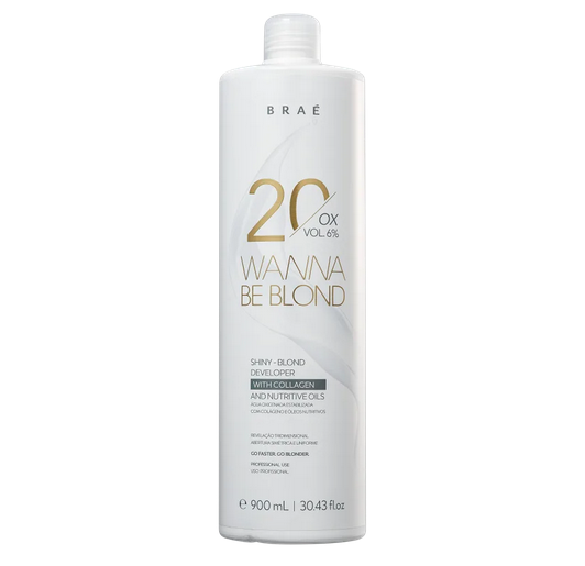 BRAÉ Wanna Be Blond 6% - Água Oxigenada 20 Volumes 900ml